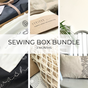 SOLD OUT - KITS BUNDLE  3 Sashiko Stick and Stitch Sewing Boxes