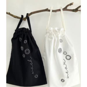 KIT Sashiko Circles Lingerie Wash & Wear Travel Bags   MALLOW