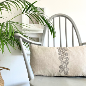 KIT Sashiko Circles Cushion Cover - ZABU MARU